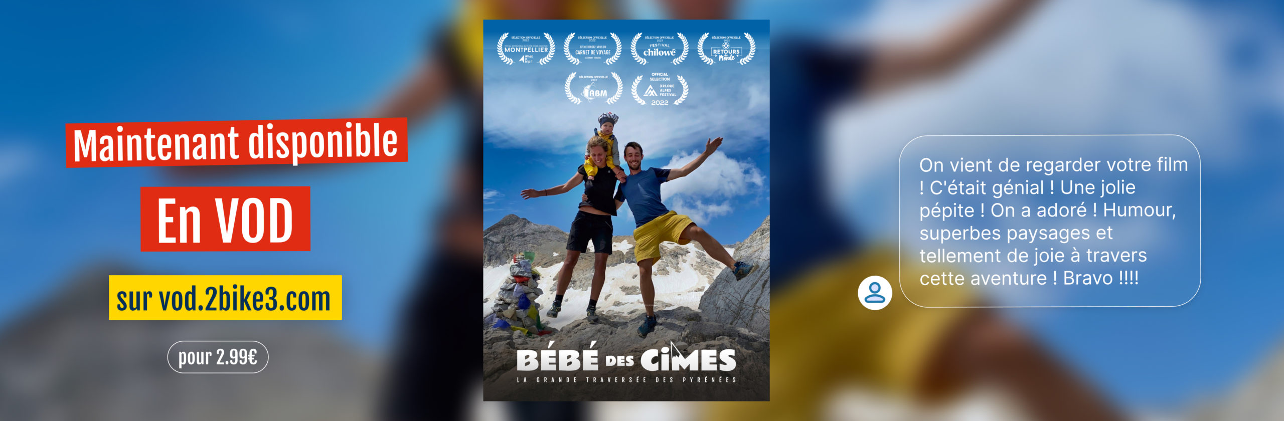 Le film bébé des Cimes de Jérôme Audoux est maintenant disponible en VOD sur http://vod.2bike3.com