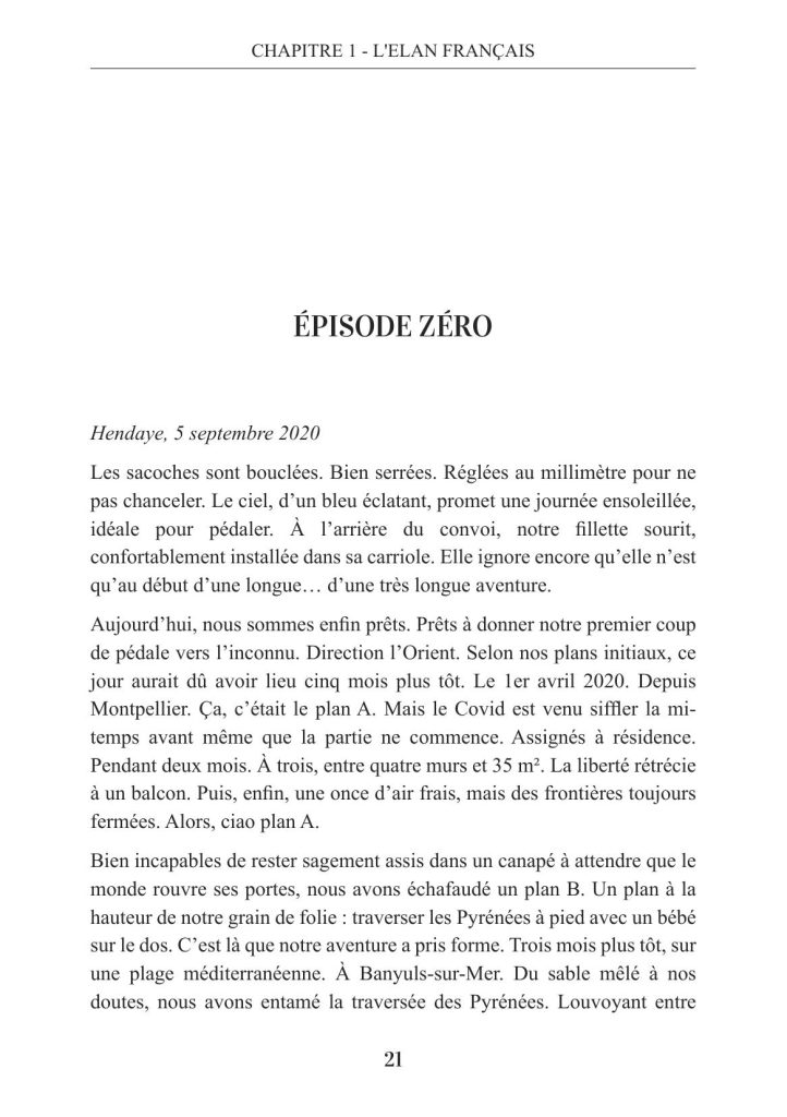 Premières pages du chapitre 1 (« Épisode zéro »)