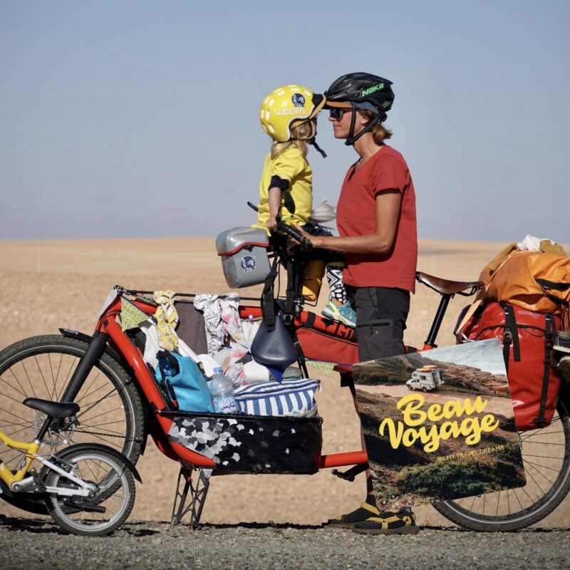 Camper avec bébé, pédaler enceinte, vivre dehors